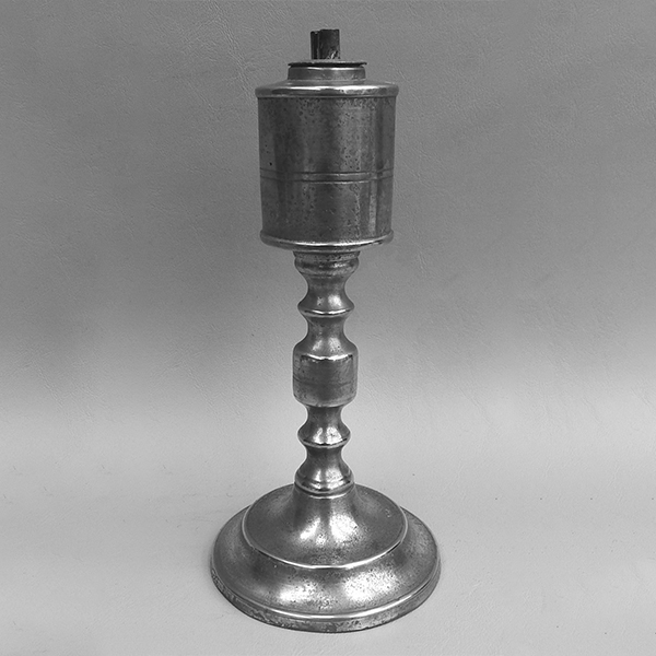 Whale oil lamp by Roswell Gleason at Old Austerlitz